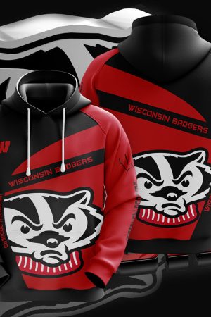NCAA Wisconsin Badgers 3D Hoodie Genxprint