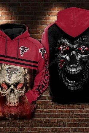 NFL Atlanta Falcons Nfl Football Skull Smoke Hoodie Genxprint