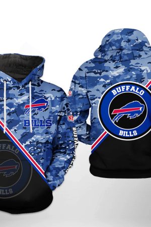 NFL Buffalo Bills NFL Camo Team Hoodie Genxprint