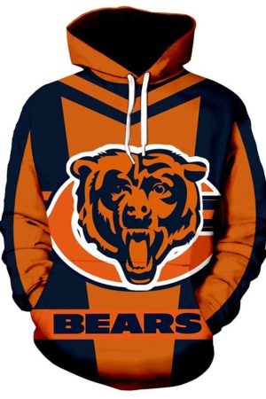 NFL Chicago Bears NFL Chicago Bears Logo Hoodie Genxprint