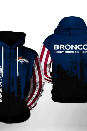 NFL Denver Broncos NFL Team US Hoodie Genxprint