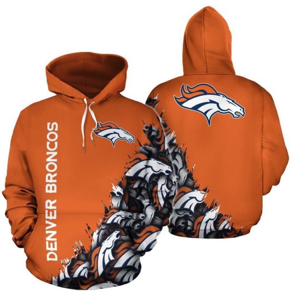 NFL Denver Broncos Nfl Football Hoodie Genxprint