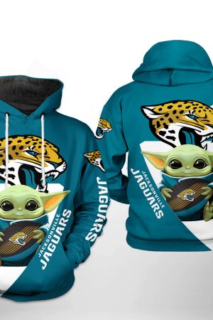 NFL Jacksonville Jaguars NFL Baby Yoda Team Hoodie Genxprint