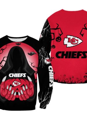 NFL Kansas City Chiefs Death Halloween Limited Edition Sweatshirt Hoodie Zipped Hoodie Genxprint