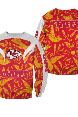 NFL Kansas City Chiefs Flowers Limited Edition Unisex Mens and Womens Sweatshirt Hoodie Zipped Hoodie Genxprint