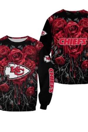 NFL Kansas City Chiefs Limited Edition All Over Print Sweatshirt Hoodie Zipped Hoodie Style Genxprint