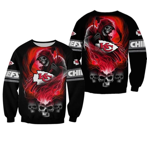 NFL Kansas City Chiefs Limited Edition All Over Print Sweatshirt Hoodie Zipped Hoodie Style Genxprint