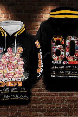 NFL Kansas City Chiefs Nfl Football Black Hoodie Genxprint