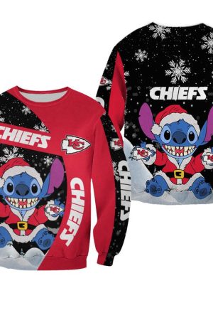 NFL Kansas City Chiefs Xmas St Limited Edition Sweatshirt Hoodie Zipped Hoodie Genxprint