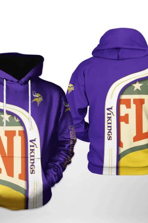 NFL Minnesota Vikings NFL Team Hoodie Genxprint