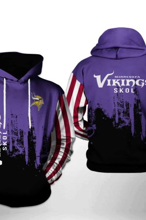 NFL Minnesota Vikings NFL Team US Hoodie Genxprint