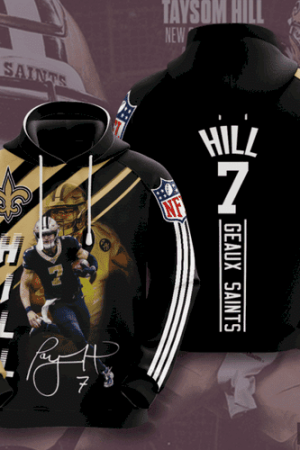 NFL New Orleans Saints Hill 7 Hoodie Genxprint