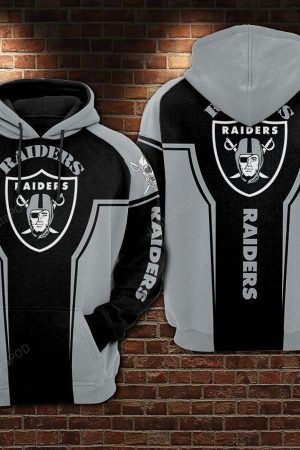 NFL Oakland Raiders Nfl Football Gray Hoodie Genxprint