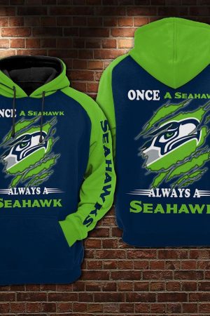 NFL Seattle Seahawks Nfl Football Once A Seahawks Hoodie Genxprint