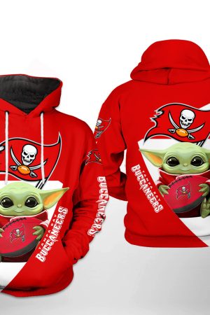 NFL Tampa Bay Buccaneers NFL Baby Yoda Team Hoodie Genxprint
