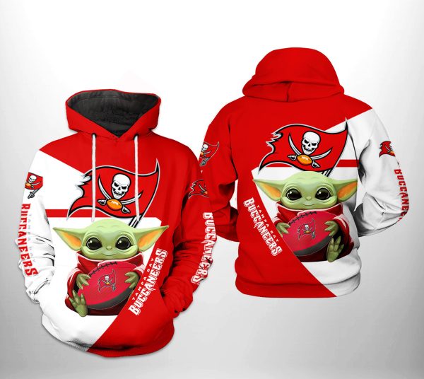 NFL Tampa Bay Buccaneers NFL Baby Yoda Team Hoodie Genxprint