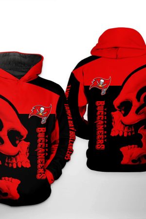 NFL Tampa Bay Buccaneers NFL Skull Hoodie Genxprint