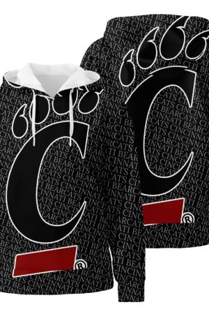 Ncaa Cincinnati Bearcats 1 Logo D Unisex 3D All Over Print Hoodie Zip-Up Hoodie Genxprint