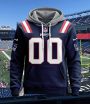 New England Patriots Personalized Name And Number NFL 3D Hoodie Style Genxprint