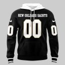 New Orleans Saints Custom Name And Number 3D Hoodie Genxprint
