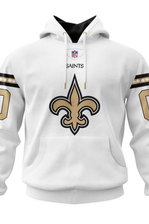 New Orleans Saints Custom Name and Number Hoodie Genxprint