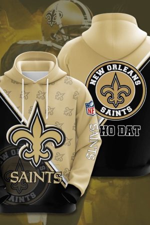 New Orleans Saints Logo NFL Football Team Hoodie Genxprint