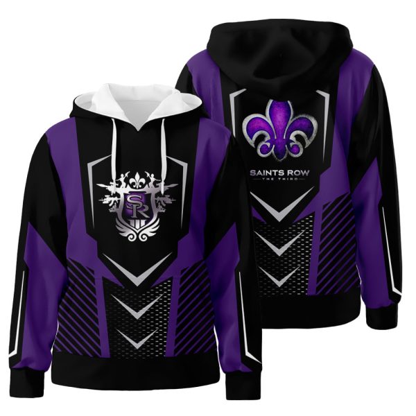 New Orleans Saints Row 3D All Over Print Hoodie Zip-Up Hoodie Genxprint
