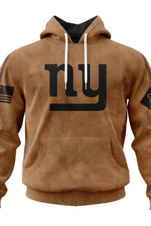New York Giants Basic Brown NFL 3D Hoodie Genxprint