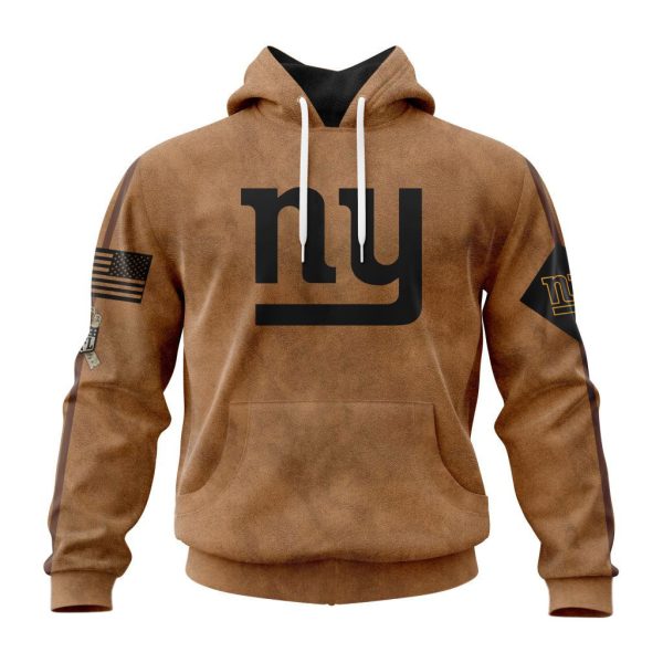 New York Giants Basic Brown NFL 3D Hoodie Genxprint
