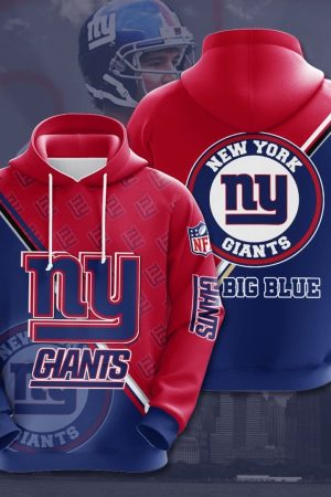 New York Giants Logo NFL Football Team Hoodie Genxprint