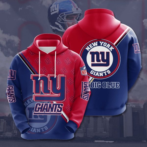 New York Giants Logo NFL Football Team Hoodie Genxprint