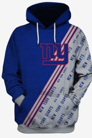 New York Giants NFL Football Many Logo Hoodie Genxprint