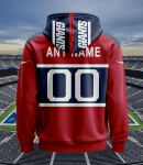 New York Giants Personalized Name And Number NFL 3D Hoodie Style Genxprint