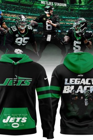 New York Jets Legacy Black Limited Edition Hoodie Genxprint