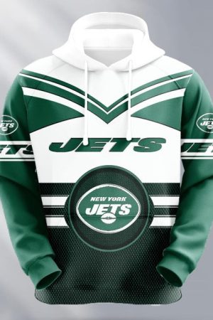 New York Jets Logo NFL 3D Hoodie Style Genxprint