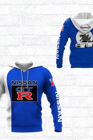 Nissan Gtr Blue Nissan Lover Gift All Over Print Hoodie Zip Hoodie Genxprint