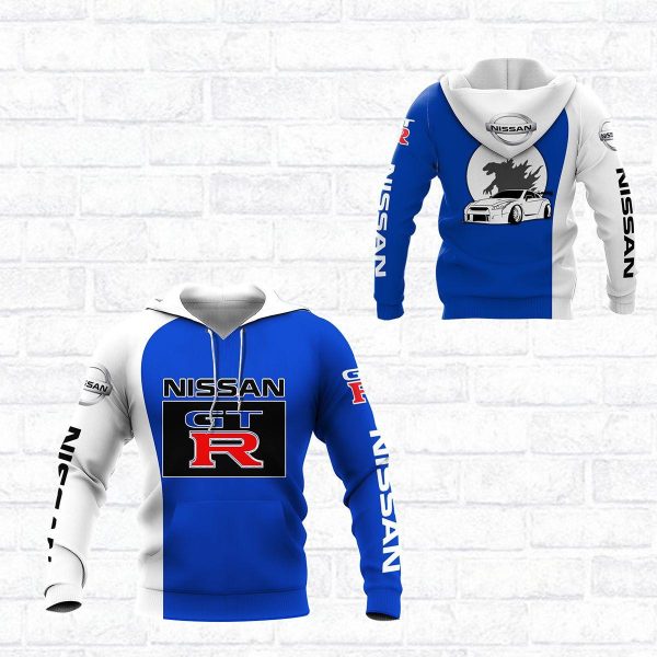 Nissan Gtr Blue Nissan Lover Gift All Over Print Hoodie Zip Hoodie Genxprint