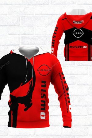 Nissan Motorsports Skull Nismo All Over Print Hoodie Zip Hoodie Genxprint