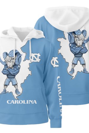 North Carolina Tar Heels For Unisex 3D All Over Print Hoodie Zip-Up Hoodie Genxprint