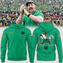 Notre Dame Fighting Irish 2025 Shamrock Series Green Football NCAA Hoodie Genxprint