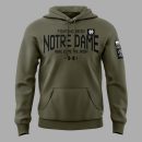 Notre Dame Fighting Irish Army Green NCAA Hoodie Genxprint