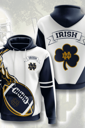 Notre Dame Fighting Irish Hoodie Zip Hoodie Genxprint
