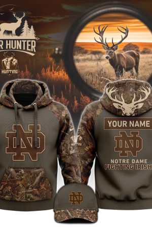 Notre Dame Fighting Irish Hunting Camouflage NCAA Hoodie Genxprint