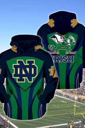 Notre Dame Fighting Irish Mascot For Irish Fan Hoodie Genxprint