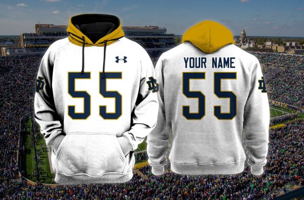 Notre Dame Fighting Irish football NCAA Custom 3D Hoodie PT Genxprint