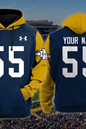 Notre Dame Fighting Irish football NCAA Custom 3D Hoodie PT Genxprint
