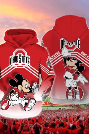 Ohio State Buckeyes Mickey Hoodie Genxprint