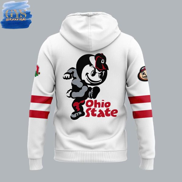 Ohio State Buckeyes Nike White Game 2024 Hoodie Genxprint - Image 3