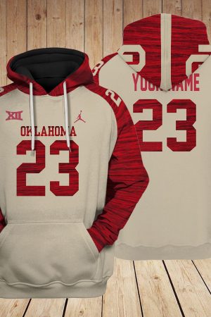 Oklahoma Sooners football NCAA Custom 3D Hoodie PT Genxprint