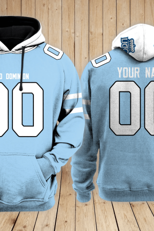 Old Dominion Monarchs Football Custom 3D printed Sweatshirt Hoodie Zipped Hoodie Genxprint